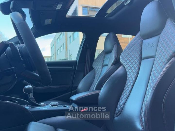 Audi RS3 Sportback TFSI 400CH S-tronic Malus payé Suivie complet Garantie 6 ans Toit ouvrant Baquets RS chauffants Pack black Caméra de recul Bang & Olufsen 19 - 5