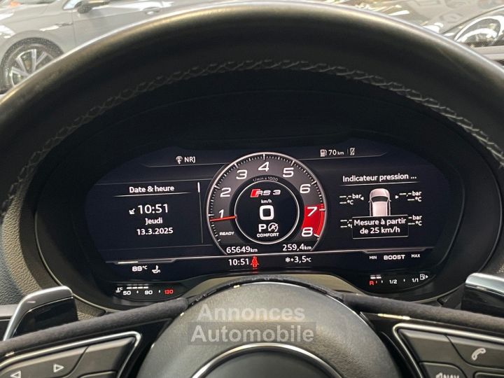Audi RS3 Sportback PHASE 2 - 25 TFSI QUATTRO S-TRONIC7 400 - ENTRETIENS CONSTRUCTEURS - 22