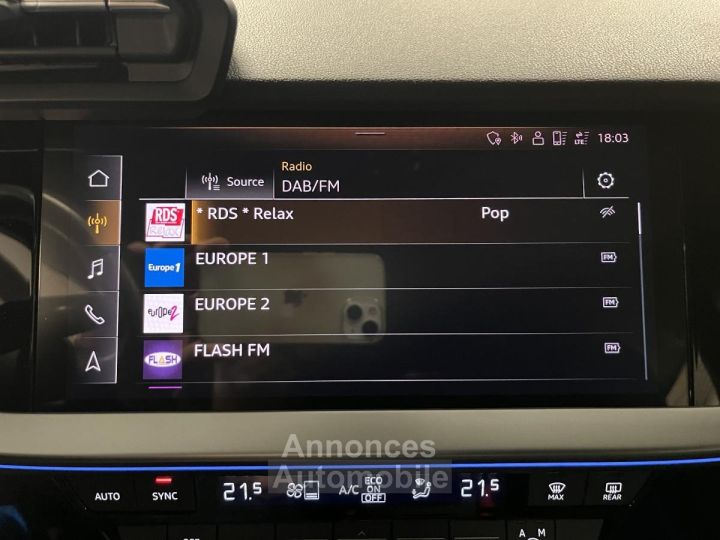 Audi A3 Sportback 14 40 TFSI e - 204 - BV S-Tronic 6 Design - 23
