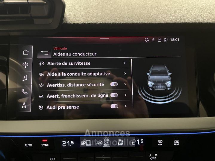 Audi A3 Sportback 14 40 TFSI e - 204 - BV S-Tronic 6 Design - 29