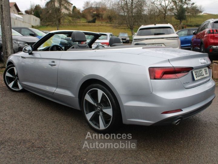 Audi A5 CABRIOLET S-LINE 2L TDI 150 CV GPS 3D FULL LED JA19 ATTELAGE PK HIVER RÉGULATEUR BLUETOOTH - 5