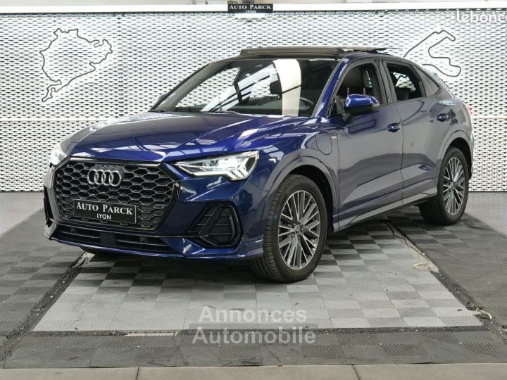 Audi Q3 Sportback 45 tfsie 245 ch s tronic line 1ere main francais tva recuperable loa lld credit virtual cockpit toit panoramique camera key less go volant meplat 529- - 1