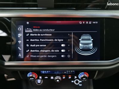 Audi Q3 Sportback 45 tfsie 245 ch s tronic line 1ere main francais tva recuperable loa lld credit virtual cockpit toit panoramique camera key less go volant meplat 529-   - 9