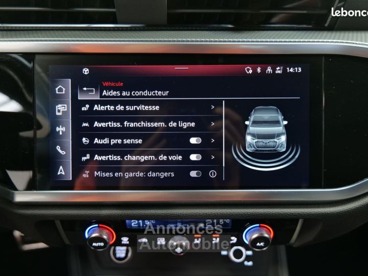Audi Q3 Sportback 45 tfsie 245 ch s tronic line 1ere main francais tva recuperable loa lld credit virtual cockpit toit panoramique camera key less go volant meplat 529- - 9