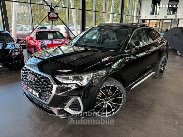Audi Q3 Sportback 150 ch S Line Garantie 6 ans Suivi complet Toit Ouvrant Virtual LED Volant Coupé Attelage électrique 619-mois - 1