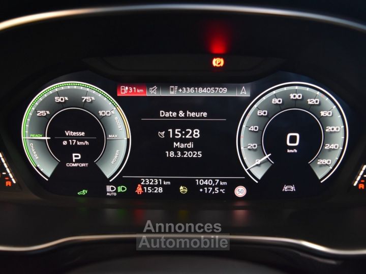 Audi Q3 Sportback 45 TFSIe 245 ch S tronic 6 S line / FULL BLACK / GARANTIE CONSTRUCTEUR 2028 / VOLANT SPORT / VIRTUAL - 18