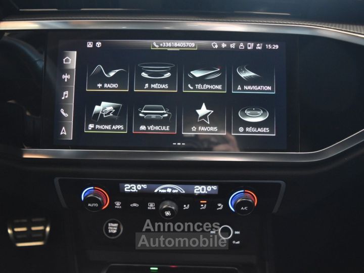 Audi Q3 Sportback 45 TFSIe 245 ch S tronic 6 S line / FULL BLACK / GARANTIE CONSTRUCTEUR 2028 / VOLANT SPORT / VIRTUAL - 21