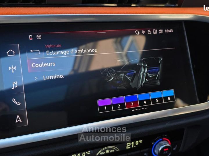 Audi Q3 Sportback 14 45 TFSIE 245 CH 150 PHEV HYBRID 13KWH S-LINE S-TRONIC BVA - 18