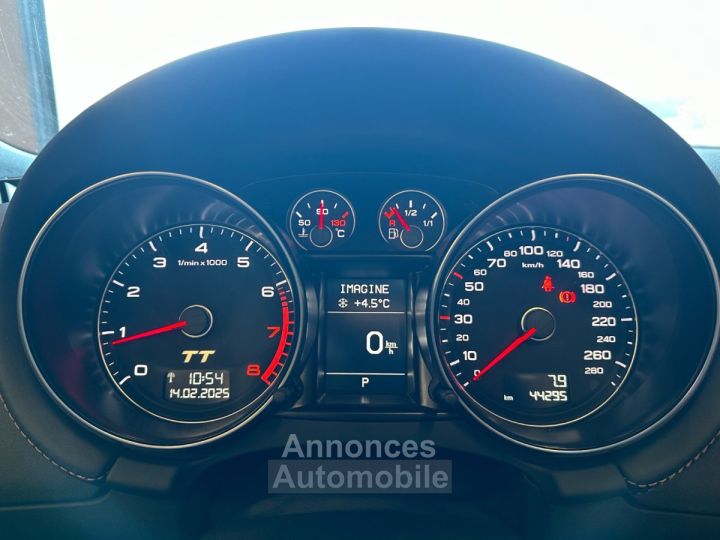 Audi TT Roadster 20 TFSI 211ch Finition S-line Boite S-tronic 6 - Carnet - Gtie 3 mois - 13