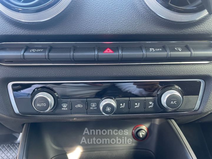 Audi A3 Sportback 20 tdi 184 ambiente quattro s tronic 6 avec climatisation automatique bluetooth - 18