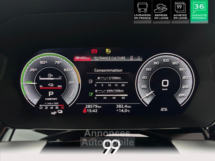 Audi A3 Sportback 14 40 TFSI e - 204 - BV S-Tronic 6 8Y PHASE 1 - 19