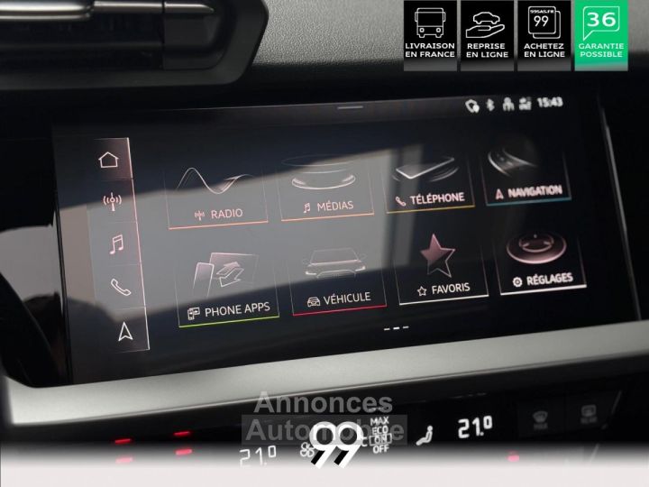 Audi A3 Sportback 14 40 TFSI e - 204 - BV S-Tronic 6 8Y PHASE 1 - 20