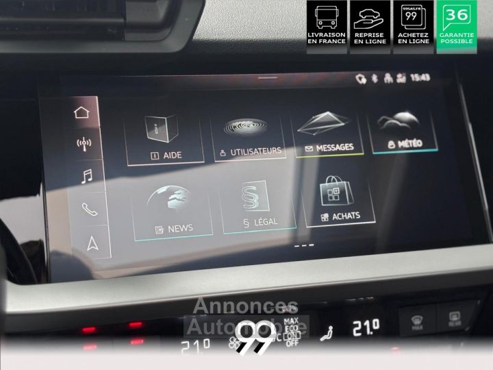 Audi A3 Sportback 14 40 TFSI e - 204 - BV S-Tronic 6 8Y PHASE 1 - 21
