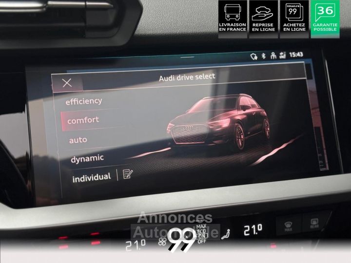 Audi A3 Sportback 14 40 TFSI e - 204 - BV S-Tronic 6 8Y PHASE 1 - 26
