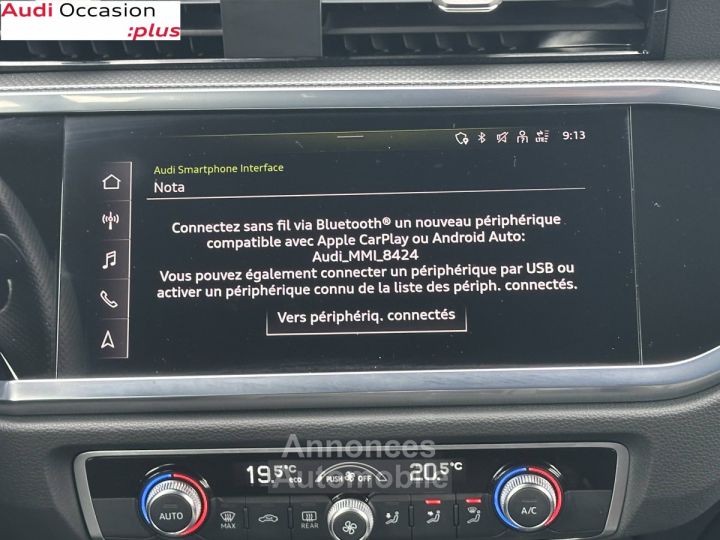 Audi Q3 Sportback 45 TFSIe  245 ch S tronic 6 S line - 13