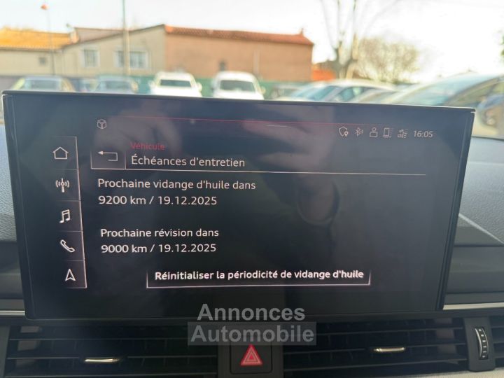 Audi A4 Avant 35 TDI 163 cv S tronic 7 Avus/SUIVI AUDI/TOIT OUVRANT PANORAMIQUE/KEYLESS GO - 24
