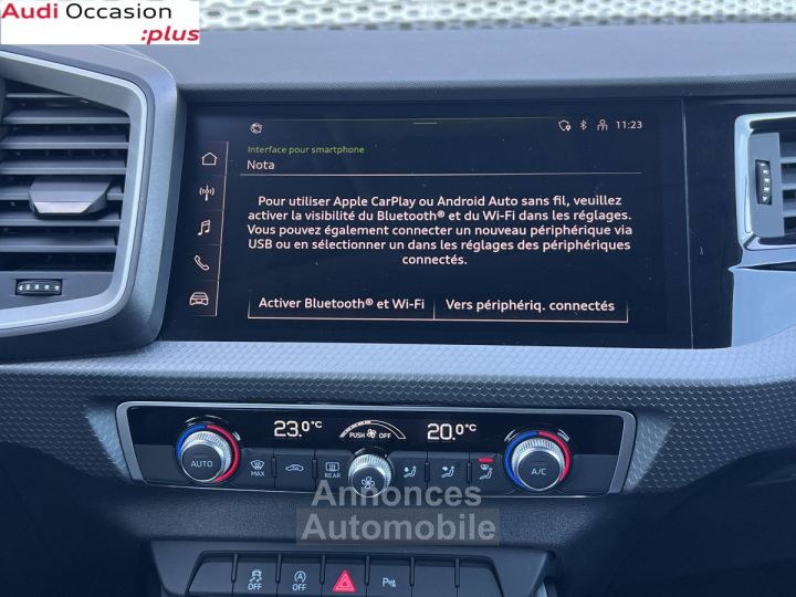Audi A1 Sportback 30 TFSI 116 ch S tronic 7 Advanced - 11