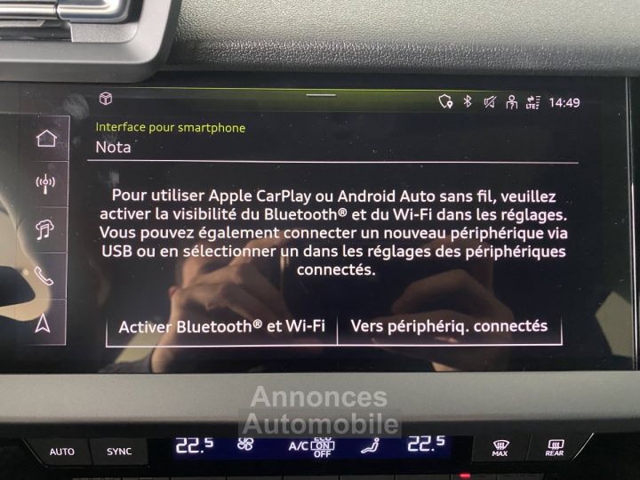 Audi A3 Sportback 40 TFSI e Hybride rechargeable 204 S tronic 6 S line - 43