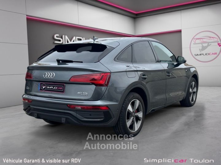 Audi Q5 Sportback 40 TDI 204 S tronic 7 Quattro S line Matrix LED, vision 360°, Bang Olufsen, Keyless, Hayon électrique, siéges chauffants/élec - 7