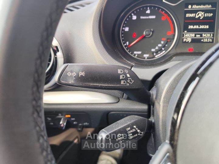 Audi A3 Sportback 20 tdi 150 s line tronic 6 chauffage stationnaire camera de recul regulateur vitesse navigation - 18