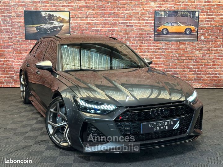 Audi RS6 V8 40 TFSI 600 cv C8 ( RS 6 ) JANTES PERF B&O 3D CERAMIQUES GRIS DAYTONA IMMAT FRANCAISE - 1