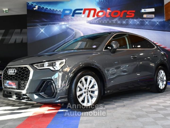 Audi Q3 Sportback S-Line Design Luxe 35 TFSI 150 S-Tronic GPS Virtual Cuir Attelage Hayon ACC Induction Pré Sense Drive JA 18 - 1
