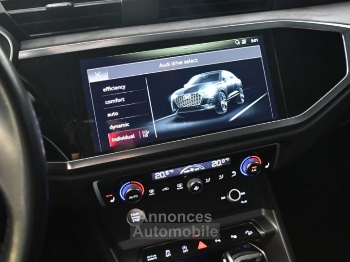 Audi Q3 Sportback S-Line Design Luxe 35 TFSI 150 S-Tronic GPS Virtual Cuir Attelage Hayon ACC Induction Pré Sense Drive JA 18 - 29