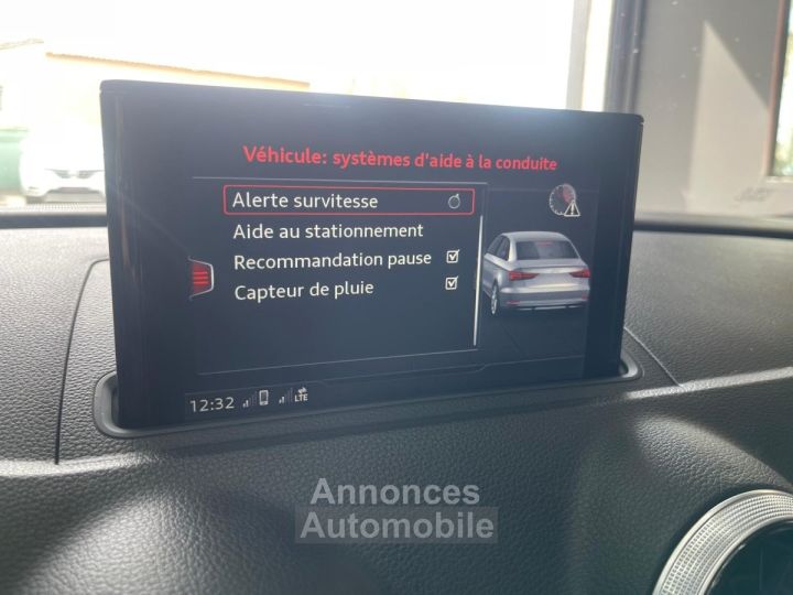 Audi A3 BERLINE 20 TDI 150 S Line/SUIVIE D'ENTRETIEN/CARPLAY/DRIVE SELECT - 19