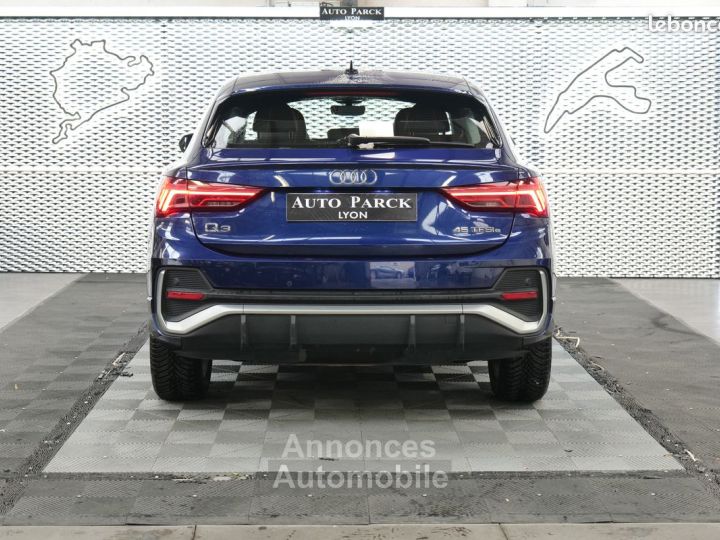 Audi Q3 Sportback NEW HYBRID 45TFSI e 245 S LINE 1° MAIN FRANCAIS TVA RECUPERABLE GPS 16-9 XENON CAMERA DE RECUL VOLANT HAYON ELECTRIQUE SELLERIE CUIR JA18 LOA LLD - 5