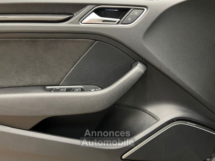 Audi RS3 Sportback 25 TFSI 400ch Origine France / Matrix / Bang & Olufsen / Sièges RS / Suivi - 16