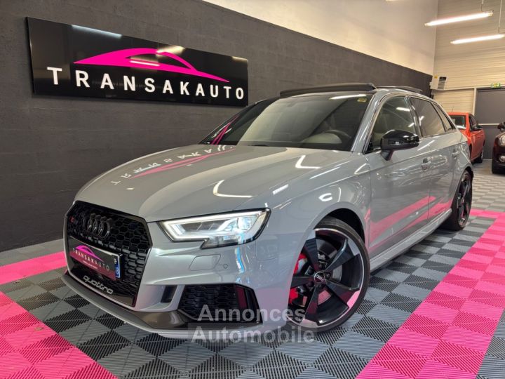 Audi RS3 SPORTBACK 25 TFSI 400 S tronic 7 Quattro / SUIVI COMPLET / VIDANGE PONT, BOITE, MOTEUR DE MARS 2025 - 1