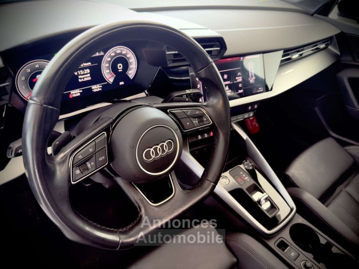 Audi A3 15TFSI SPORT 1ERPRO TO GPS COCKPIT CUIR PDC TVA - 11