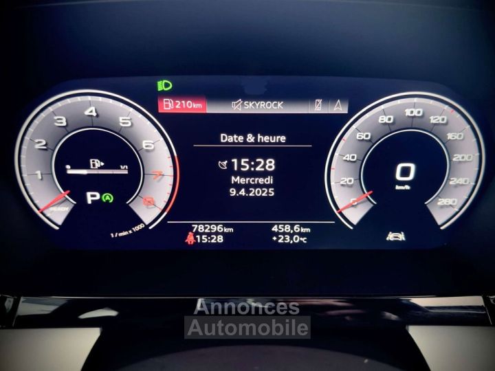 Audi A3 15TFSI SPORT 1ERPRO TO GPS COCKPIT CUIR PDC TVA - 13