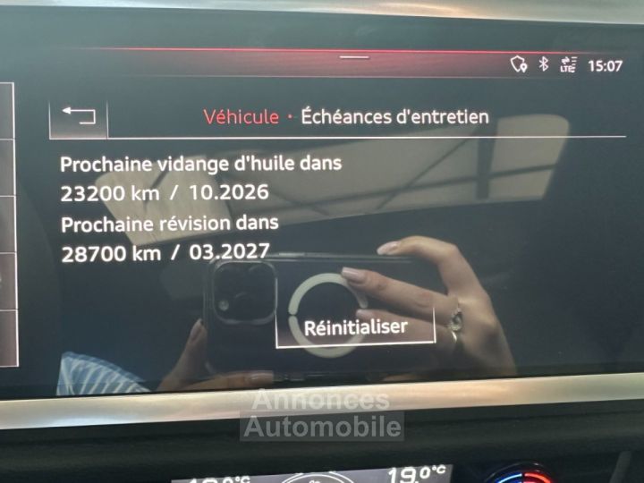 Audi RS Q3 SPORTBACK 400 ch 25 TFSI Stronic 7 Quattro ~ Pack ~ Pack Carbone int ~ Toit ouvrant ~ Bang Olufsen - 32