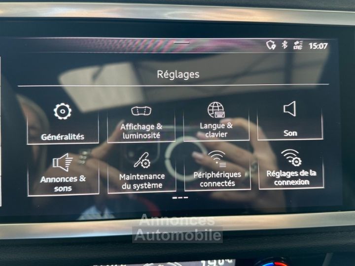 Audi RS Q3 SPORTBACK 400 ch 25 TFSI Stronic 7 Quattro ~ Pack ~ Pack Carbone int ~ Toit ouvrant ~ Bang Olufsen - 33