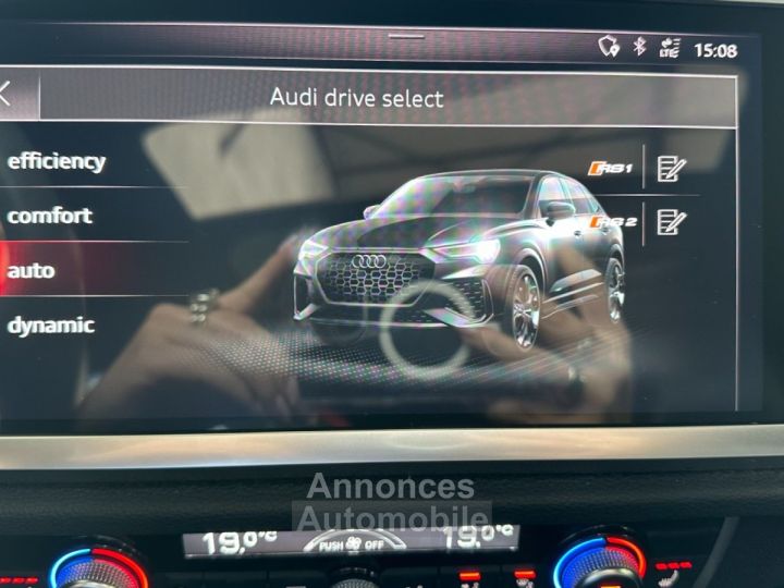 Audi RS Q3 SPORTBACK 400 ch 25 TFSI Stronic 7 Quattro ~ Pack ~ Pack Carbone int ~ Toit ouvrant ~ Bang Olufsen - 38