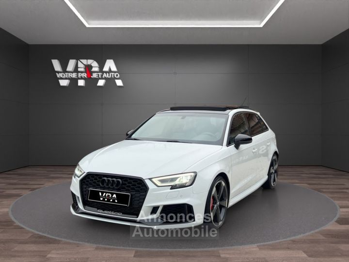 Audi RS3  SPORTBACK 25TFSI 400 CH QUATTRO TOIT OUVRANT &amp; PANORAMIQUE S-TRONIC 7 SIEGES SPORT &amp; CHAUFFANTS - 1