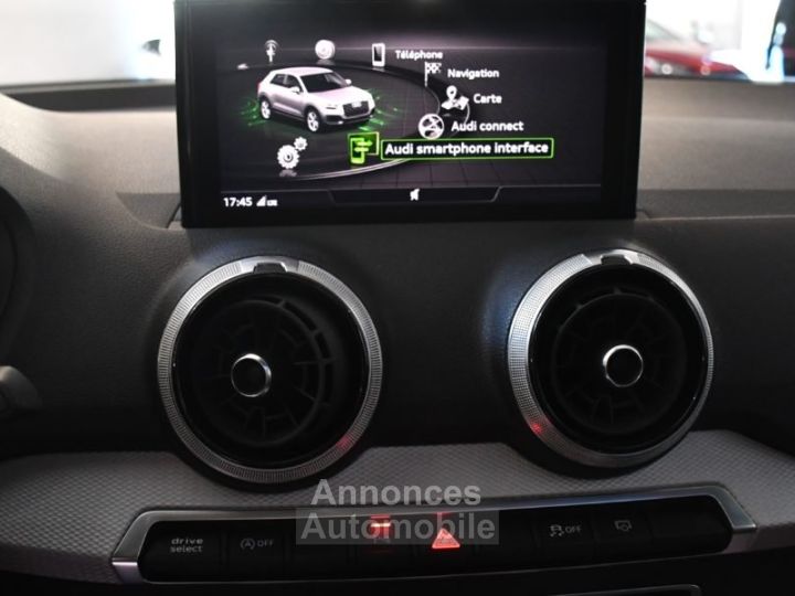 Audi Q2 S-Line Design Luxe 35 TFSI 150 S-Tronic GPS Virtual Caméra TO Hayon Pré Sense Car Play JA 17 - 26