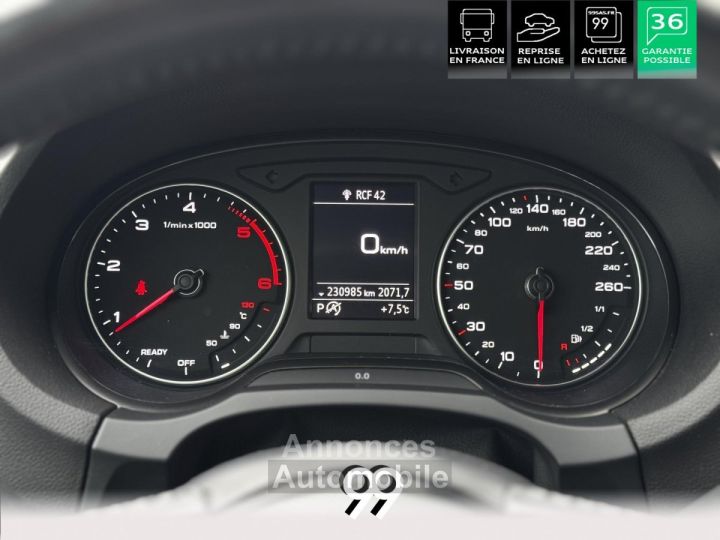 Audi A3 Sportback 16l TDI 116 CV SPORT MMI SIEGE CHAUFFANT LIVRAISON REPRISE - 15