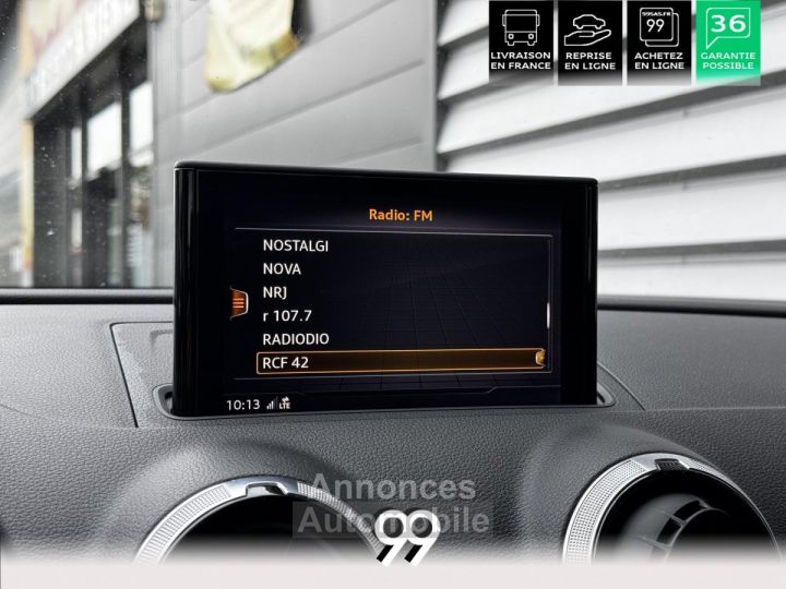 Audi A3 Sportback 16l TDI 116 CV SPORT MMI SIEGE CHAUFFANT LIVRAISON REPRISE - 21