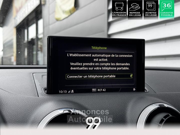Audi A3 Sportback 16l TDI 116 CV SPORT MMI SIEGE CHAUFFANT LIVRAISON REPRISE - 22