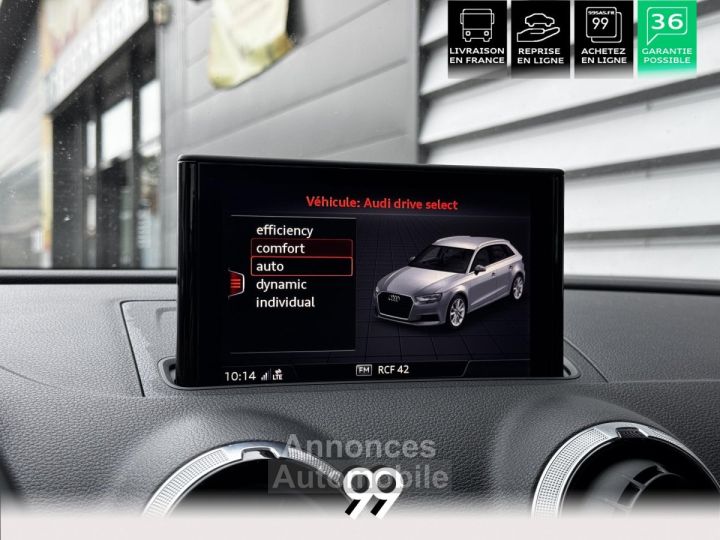 Audi A3 Sportback 16l TDI 116 CV SPORT MMI SIEGE CHAUFFANT LIVRAISON REPRISE - 23