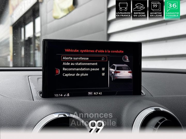 Audi A3 Sportback 16l TDI 116 CV SPORT MMI SIEGE CHAUFFANT LIVRAISON REPRISE - 25