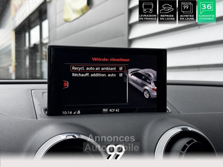 Audi A3 Sportback 16l TDI 116 CV SPORT MMI SIEGE CHAUFFANT LIVRAISON REPRISE - 26
