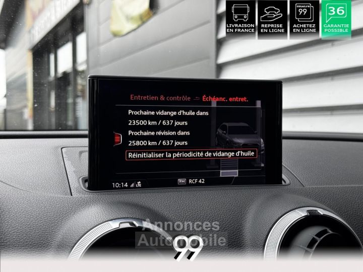 Audi A3 Sportback 16l TDI 116 CV SPORT MMI SIEGE CHAUFFANT LIVRAISON REPRISE - 27