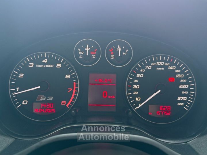 Audi S3 Quattro 20 TFSI 265 ch ~ Régulateur de vitesse ~ CarPlay et android auto ~ Clim auto ~ Distribution ok ~ - 17