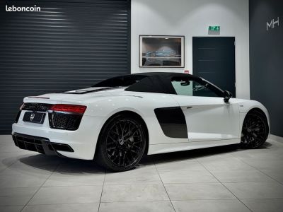 Audi R8 Spyder II FACELIFT 52 FSI V10 540 Ch QUATTRO S-TRONIC 7 PACK BLACK INT EXT CARBONE FEUX LAZER CÉRAMIQUE MAGNETIC RIDE B&O ECHAP SPORT FULL OPTION ÉTAT NEUF   - 3