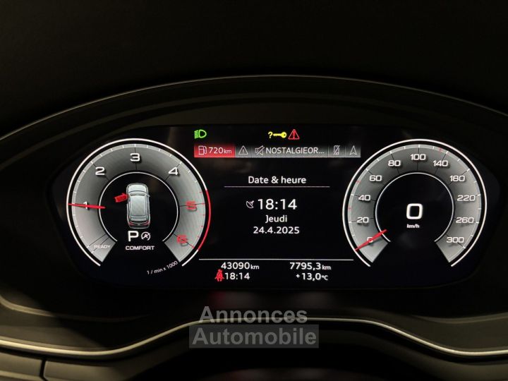 Audi A4 35 TDI 163 S tronic S Line Toit Ouvrant HUD Bang&Olufsen - 19