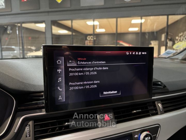 Audi A4 35 TDI 163 S tronic S Line Toit Ouvrant HUD Bang&Olufsen - 21