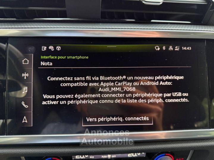 Audi Q3 Sportback 45 TFSIe  245 ch S tronic 6 S line - 46